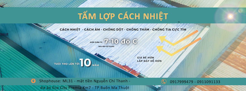 Tấm Lợp Cách Nhiệt 1