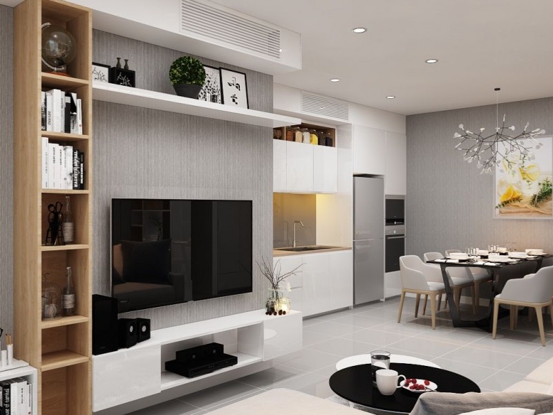 Thi công nội thất căn hộ 80m² theo phong cách hiện đại