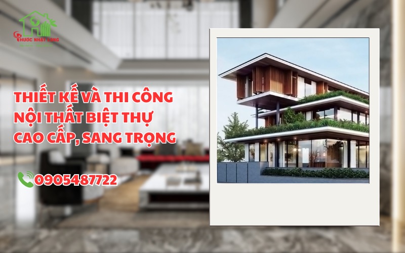 Thiết kế và thi công nội thất biệt thự cao cấp, sang trọng