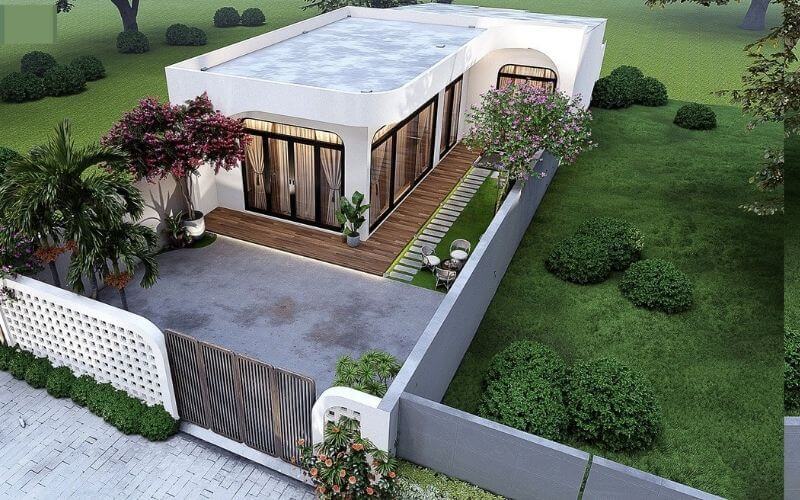 Nhà cấp 4 chữ L 200 triệu